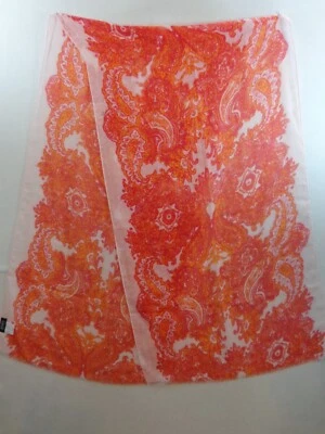 Jones New York Bufanda Mujer Rectángulo 21 X 78 Rojo Naranja Foto 1 de 4