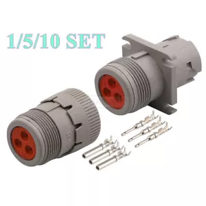 Kit de enchufes conector hembra macho HD10 3 pines Deutsch HD10-3-96P/HD16-3-96S - Imagen 1 de 4