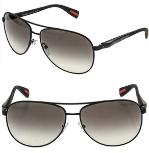 PRADA 51O Linea Rossa NETEX Sport Sonnenbrille mattschwarz Carbon Pilotenbrille PS51OS - Bild 1 von 11