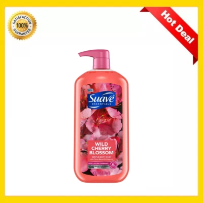 Suave Essentials Jabón Corporal Líquido Suave, Flor de Cerezo Salvaje, Paquete de 1 30 OZ Foto 1 de 4