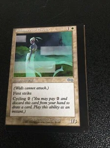 MTG Magic The Gathering MISCUT Front Shimmering Barrier Misprint Normal Back - Picture 1 of 2