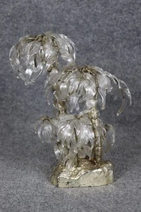 Antique Crystal and Metal Wrapped Palm Tree Attributed to Maison Baguès - Picture 1 of 16