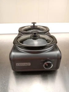 Crock-Pot SCCPMD1-CH Gancio Doppio Ovale Collegabile 2 Pentole Slow Cooker 1 Quart - Foto 1 di 5
