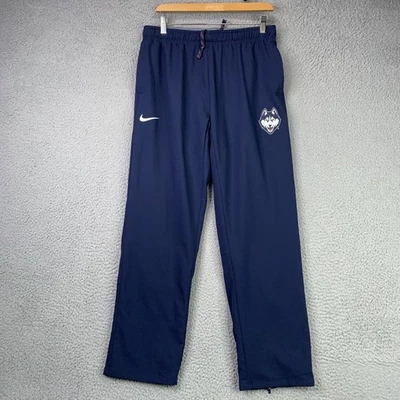 Connecticut Huskies Pants Mens Medium Nike Dri-FIT Warm Up Navy NCAA Basketball - Image 1 of 4