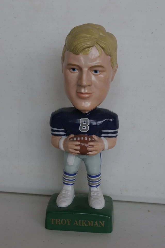 SAM 1995 Troy Aikman NFL Bobblehead Dallas Cowboys Leyenda con certificado de autenticidad Foto 1 de 4