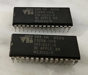Testowany i działający zestaw Macintosh 512k ROM - Wysokie i niskie chipy ROM. - Zdjęcie 1 z 1