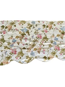 Vtg Waverly Home Classic SET 3 Curtain Valances Napoli Cameo Floral Fruit Grape - Picture 1 of 9
