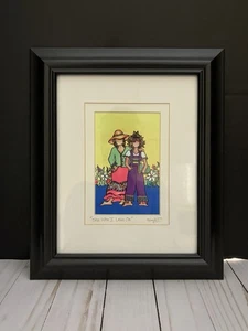 Susan "Kukana" Toronto: "She who I Lean On" signiert & gerahmt wunderschön - Bild 1 von 5