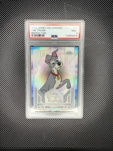 THE TRAMP Disney 100 REFRACTOR CARD Lady and the Tramp PRIZM 2023 Topps Chrome - Picture 1 of 2