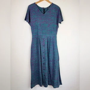 Jackeroos Vintage 90's Geometric Pattern Dress - Picture 1 of 10
