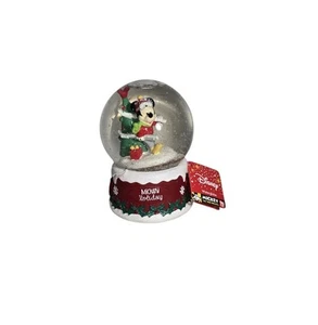 Disney Mickey Mouse Christmas Holiday Music Snow Globe Jingle Bells 2018 New - Picture 1 of 7