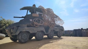 PLAYMOBIL CUSTOM SDKFZ-231  3D  + OFICIAL  FRONT ORIENTAL REF-002 - Imagen 1 de 20