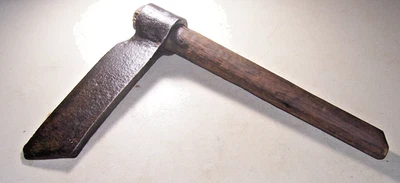 Antique Primitive Shingle Froe Anvil Hand Forged  Splitter 1800s - Image 1 of 4