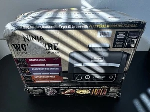 Ninja Woodfire 141 sq in 1760 Watts Electric Outdoor Grill & Smoker with Air Fry - Picture 1 of 9
