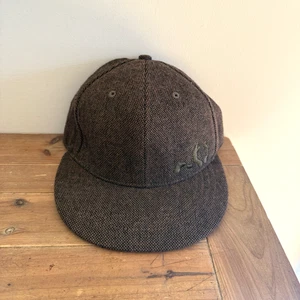 Gorra plana Enjoi Skater marrón 56 cm para hombre lana viscosa sombrero bordado - Imagen 1 de 24