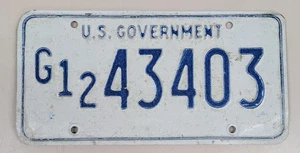 TARGA VINTAGE ANNI 70 GOVERNO USA OBSOLETA IN CONDIZIONI ORIGINALI - Foto 1 di 2