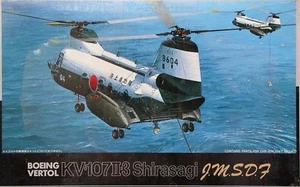 Helicóptero de carga/SAR Fujimi 1/72 Boeing-Vertol-Kawasaki KV-107II-3 Shirasagi sin usar, en caja - Imagen 1 de 21