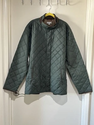Chaqueta de Viaje Peter Millar Para Hombres XL Verde Suffolk Acolchada con Logo EXCELENTE Foto 1 de 4