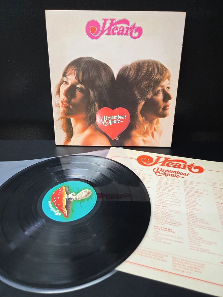 Heart Dreamboat Annie Lp Vinyl 1975 1st KENDUN Mushroom Press W/Insert EX - Image 1 of 4