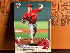 Mitch Farris, Los Angeles Angels - 2025 Topps Now CALL-UP…Win In MLB Debut!!! - Bild 1 von 2