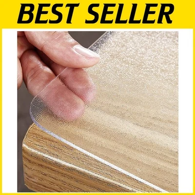 Heavy-Duty 2mm Clear Table Cover - Stylish Protector for Dining & Workspaces - Image 1 of 4
