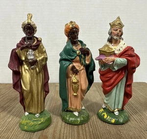 Vintage 3 Wisemen/Magi Krippe Ersatzfiguren Made in Italy handbemalt - Bild 1 von 22