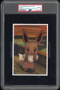 2018 Cartolina giapponese Pokemon Eevee Munch Scream 287/SM-P - PSA 10 - Foto 1 di 8