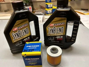 Oil Change Oil & Filter For Yamaha Raptor 700 YFM700R Maxima Oil Performance - Picture 1 of 1
