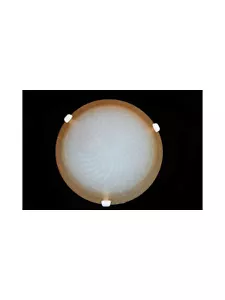 CEILING LIGHT D.40 AMBER Girella GLASS Collection - Picture 1 of 1