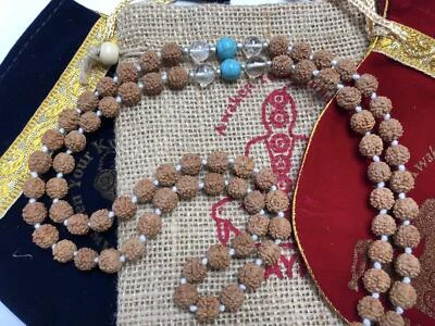 Awaken Your Kundalini Energized 7 Chakra mala Hand Knotted 108 mala beads - Image 1 of 4