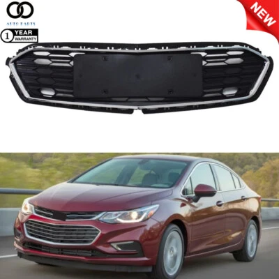 For 2016 2017 2018 Chevrolet Cruze Chrome Front Bumper Lower Middle Grille Grill Foto 1 de 4