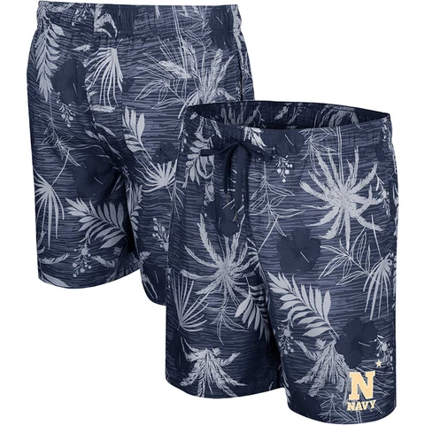 Men's Colosseum Navy Navy Midshipmen What Else is New Swim Shorts Cover