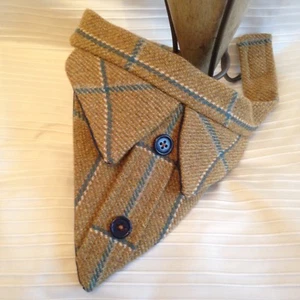 100% Wolle Islay Tweed Hund Bandana Größen XS-XL Wickel-/Slipperoptionen - Bild 1 von 2
