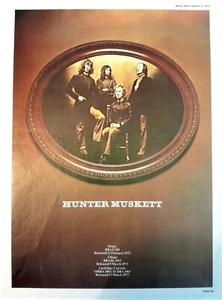 HUNTER MUSKETT March 1973 7" & LP Advert/Poster BRADLEY'S RECORDS MW Supplement - Picture 1 of 3