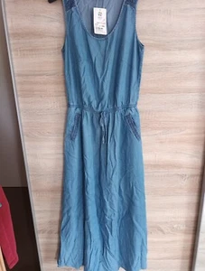 maxikleid 38,neu,2Eingrifftaschen,bestickt,Taillengummizug, - Bild 1 von 5
