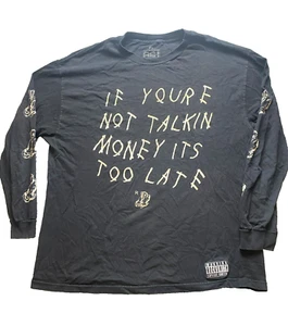 Rocksmith Shirt Adult Extra Large Black Explicit Content Money Talk RS-1 Mens - Picture 1 of 10