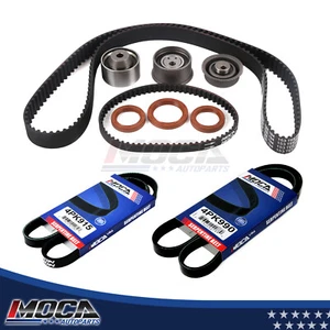 4PK915 4PK990 Timing Belt Kit Serpentine Belt Set for Hyundai Elantra Mitsubishi - Picture 1 of 9
