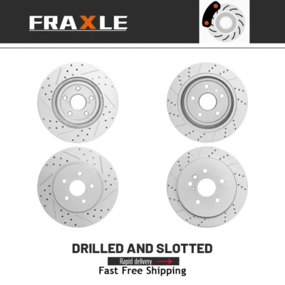 319mm Front And 288mm Rear Disc Brake Rotors Kit For Lexus Rx330 2004 2005 2006 - Image 1 of 4