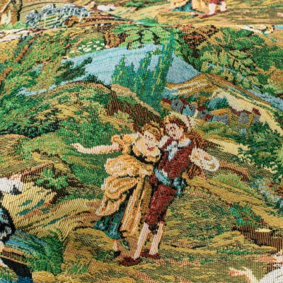 Vintage Garden French Jacquard Tapestry Upholstery Decorative Fabric for Chairs - Image 1 of 4