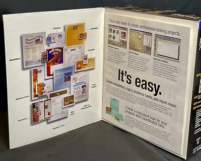 Print Shop Pro Publisher 1998 Version 6 Complete Software CD Set Big Box Sealed - Image 1 of 4