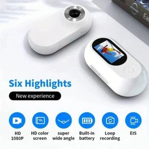 1080P Magnetic Thumb Camera Sport Camera Ideal For Cycling Travel Vlogging Video - Picture 1 of 56
