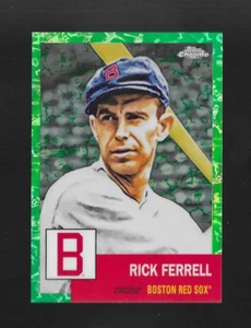 RICK FERRELL 2022 Topps Chrome Platinum #142 TOILE WHITE/GREEN REFRACTOR /99 - Picture 1 of 2