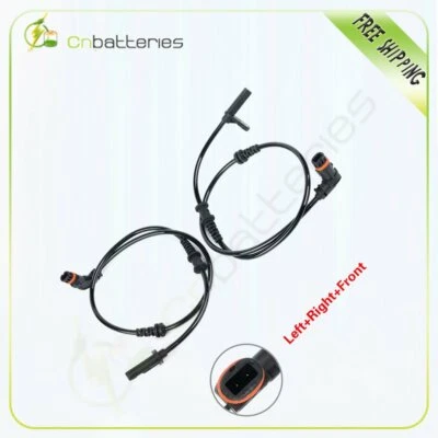 Pair 2 Front ABS Wheel Speed Sensor Fits 2010 2011 Fits Mercedes-Benz C300 C350 - Image 1 of 4