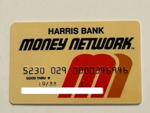 Tarjeta de crédito Harris Bank Money Network▪️De colección▪️Rara▪️1988 Exp▪️Sin firmar - Imagen 1 de 2