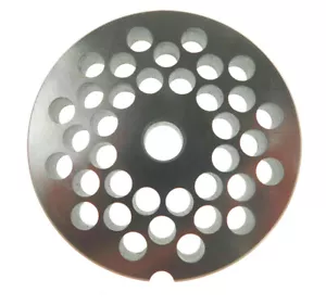 #22 x 5/16"" (8 mm) placa molinilladora de carne SS para Biro o Berkel 3 3/16"" diámetro - Imagen 1 de 2