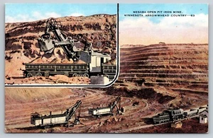 Postcard - Mining Masaba open pit iron mine Minnesota Arrowhead 38 - Picture 1 of 2