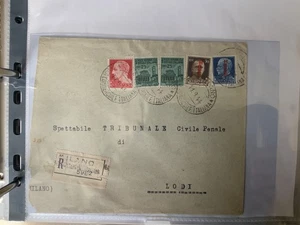storia postale regno rsi fascetto tiratura Milano rara su busta - Imagen 1 de 2
