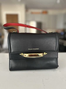 Black/Red Alexander mcqueen crossbody flap bag - Picture 1 of 12