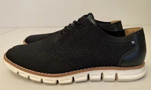 Nautica Wrenwood Knit Men’s US 11 BLACK Lightweight Lace Up Oxfords Shoe - Picture 1 of 16