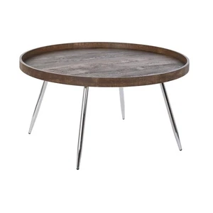 Couchtisch DKD Home Decor Braun Silber Metall Stahl Holz MDF - Bild 1 von 2